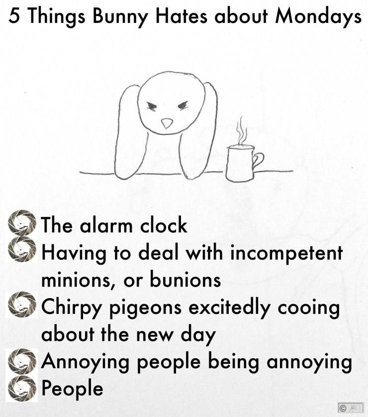 5 things bunny nates about mondays bunreal
