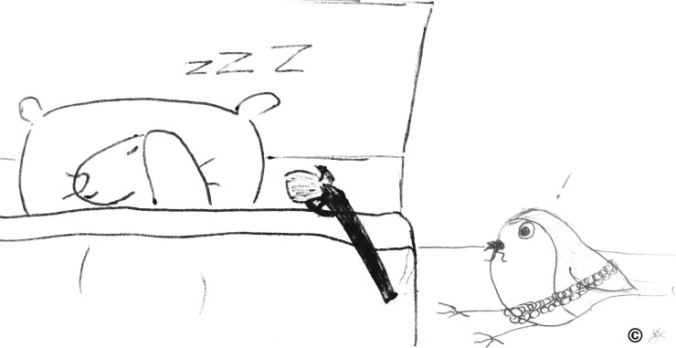 The lie in bunny bunreal saturday weekend bunny asks pupsworth to have robin taken care of by minions or bunions